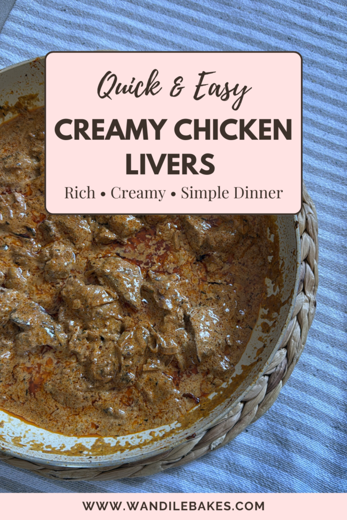 creamy chicken livers