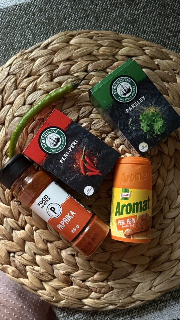 Peri Peri chicken pie spices