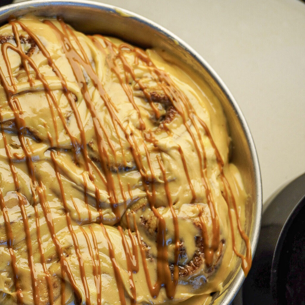 Carrot Cinnamon Rolls (Fluffy with Cream Cheese Frosting) biscoff frosting