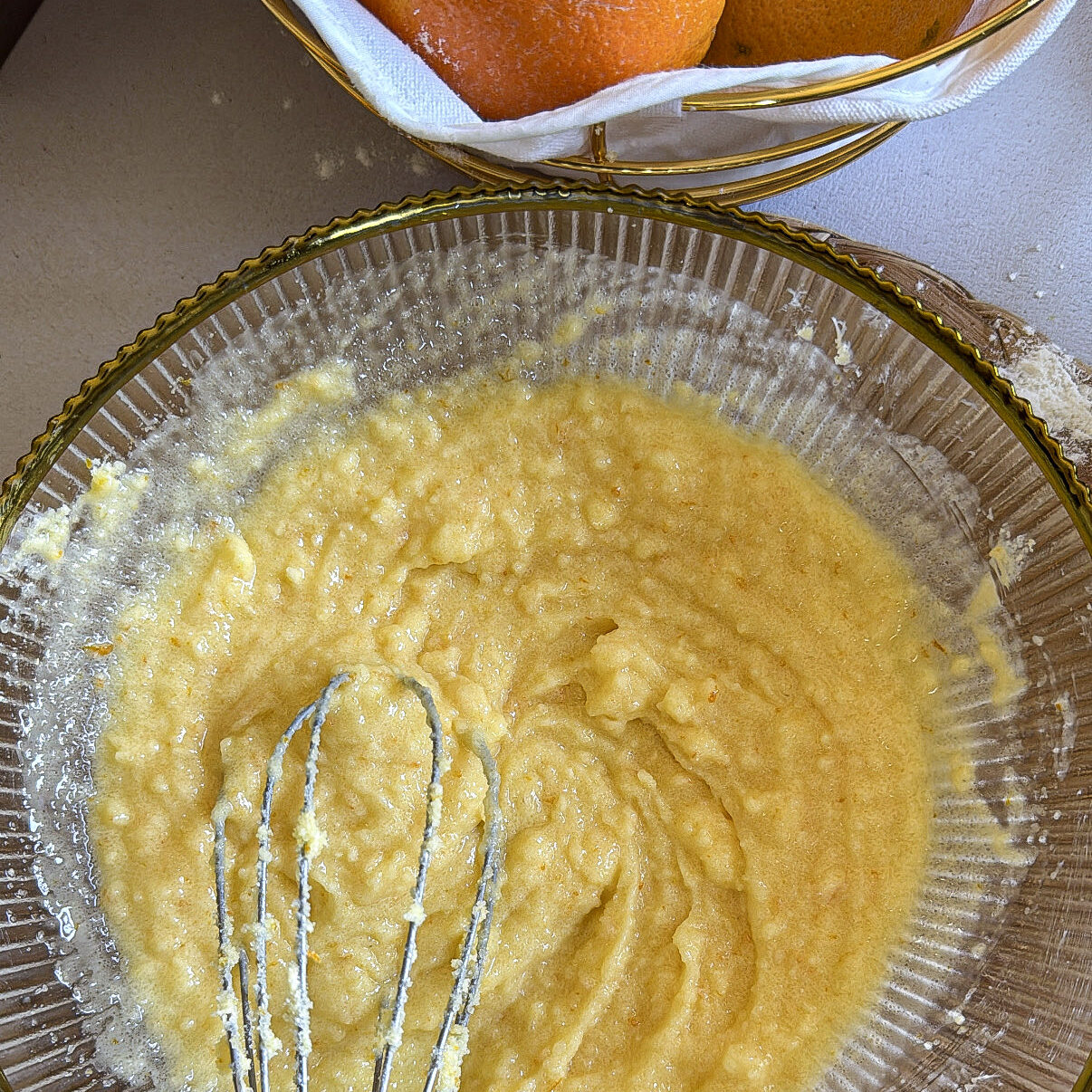 creaming butter and sugar