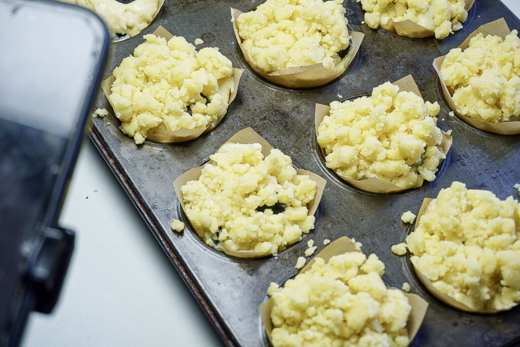 The Best Blueberry Muffins recipe You ever need streusels on the batter
