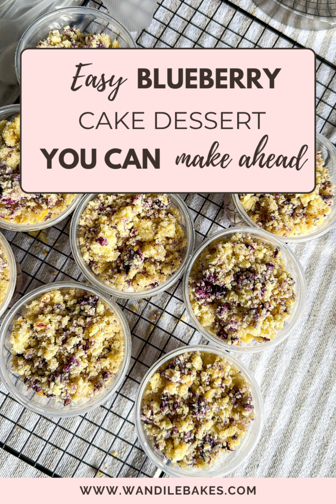 Blueberry Cake Dessert: From Cake Fail to Dessert Cups dessert