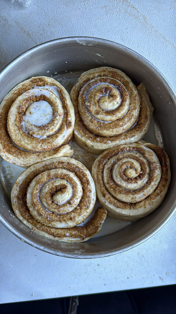 Carrot Cinnamon Rolls (Fluffy with Cream Cheese Frosting) cinnamon rolls