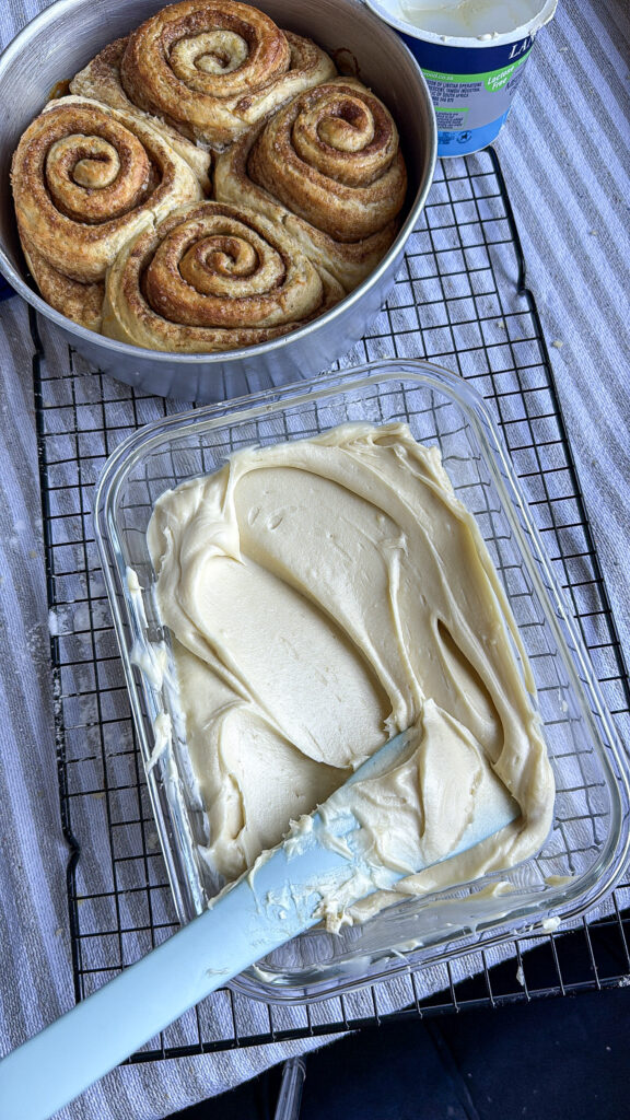 Carrot Cinnamon Rolls (Fluffy with Cream Cheese Frosting) Cream cheese frosting