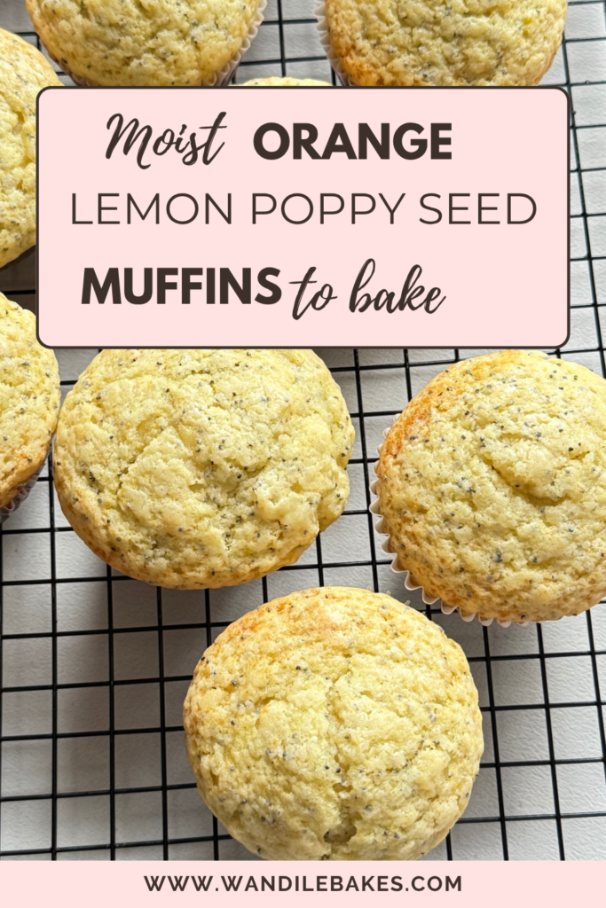 orange lemon poppy seed muffins
