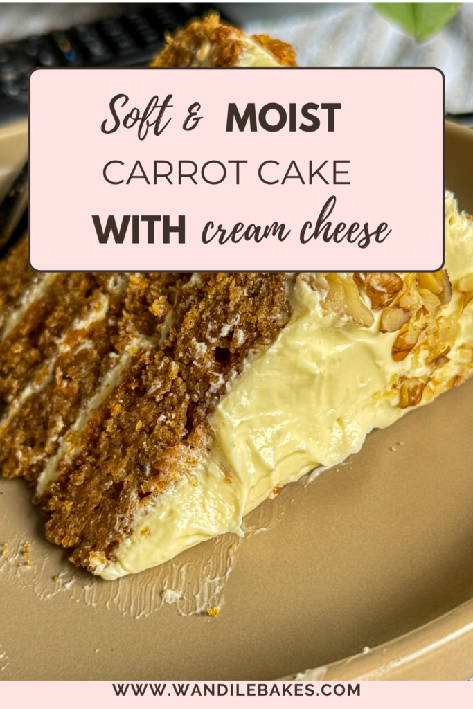 Carrot Cake with Cream Cheese Frosting (Soft, and Moist) cake cake